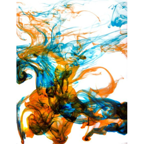 FOTOGRAFÍA ARTÍSTICA AZUL Y NARANJA FUNDIDOS